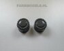 2x Planeetkappen Fendt Donker Grijs Ø 12.6 mm / Planetaire eindvertraging vooras  1:32