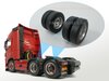 Ø 32.5 mm: 4x Dubbellucht Vrachtwagen & Trailerband/ Transportband 1:32 
