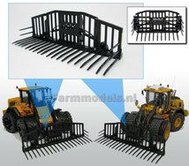 GRASVORK  JCB  Opklapbaar voor Farmmodels bouwkit èn VAB-STD snelwissels van o.a. Volvo en JCB shovels van Agri Collectable 1:32  AT3200181