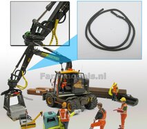 BLACK Spiral Guard Ø 1 mm x 250 mm Zwarte Flexibele hydroliekleiding/ slang bescherming  1:32    