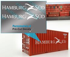 Hamburg Sud container logo Decals 2x 15 cm breed 1:32 Farmmodels.nl