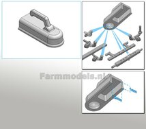 Kogelkoppeling ongeremd ALUMINIUM gespoten 1:32