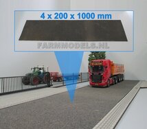 Asfalt weg 20 cm x 100 cm, Farmmodels editie 1:32 