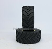 Ø 70.6 x 30.4 mm: 2x Michelin Axiobib2 Banden ZONDER Velgen. Velggat band ong.: Ø 36.6 mm   1:32    Farmmodels  Premium Line Series  