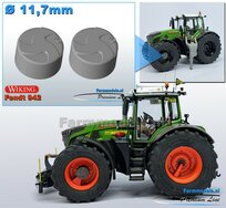 2x Eindvertragingen/ Planeetkappen Ø 11.7 mm t.b.v. FENDT 942 Wiking VOORAS VELG Michelin Axiobib2 band  RESIN BLANK Geleverd 1:32 Farmmodels Premium Line  HALF MEI 2025 LEVERBAAR