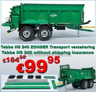 MEGASALE TEBBE HS 240 VERSTUURD ZONDER GARANTIE: TEBBE Tandemasser mestverspreider, geleverd inclusief div. losse assecoires 1:32   NB2B  V2