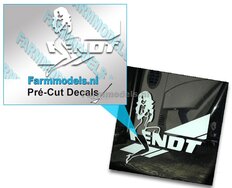 Fendt Lady sticker, wit geprint op transparante folie, 150mm breed, Pré-Cut-Decals-1:32-Farmmodels.nl