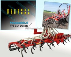 EVERS Freiberger gevarenstickers tbv bijv. Evers Freiberger Bouwlandinjecteur, op fel gele folie, Pré-Cut Decal stickersets 1:32