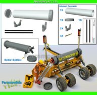 BOUWKIT: OPBERGBUIS met 2x DEKSEL + 2x STEUN + spanband stickers + messing kopspijkertjes t.b.v. transport Statief/ 3-poot  RESIN onderdelen BLANK geleverd  1:32                