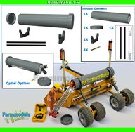 BOUWKIT: OPBERGBUIS met 2x DEKSEL + 2x STEUN + spanband stickers t.b.v. transport Statief/ 3-poot RESIN & POLYSTYREEN onderdelen PVC GRIJS + ZWART Gespoten geleverd 1:32 