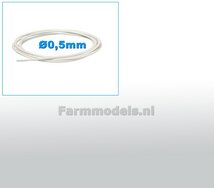 Ø 0.5 mm x 100 cm: LUCHTSLANG/ LUCHTLEIDING WIT   1:32