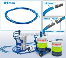 Ø 1 mm x 100 cm: LUCHTSLANG/ LUCHTLEIDING BLAUW   1:32