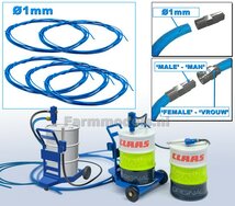 Ø 1 mm x 500 cm: LUCHTSLANG/ LUCHTLEIDING BLAUW   1:32