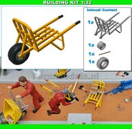 BOUWKIT: STEEN KRUIWAGEN Materiaal RESIN BLANK geleverd 1:32