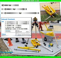 BOUWKIT: 3x ALUMINIUM STANLEY MONOLOGE WATERPASSEN: Pré-Cut Decal stickerset + POLYSTYREEN STRIP ALUMINIUM Gespoten geleverd   Farmmodels  1:32                