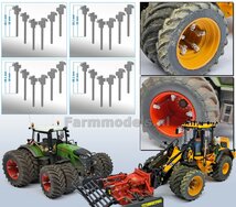 VOLUMEVOORDEEL: 24x FORREZ - GS Schaad systeem lengte ong. 18mm RESIN, BLANK geleverd, geschikt voor montage dubbellucht set 1:32 