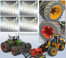 VOLUMEVOORDEEL: 24x FORREZ - GS Schaad systeem lengte ong. 18mm LICHT GRIJS RAL 7035  gespoten geschikt voor montage dubbellucht set 1:32   