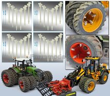 VOLUMEVOORDEEL: 24x FORREZ - GS Schaad systeem lengte ong. 32mm LICHT GRIJS RAL 7035 gespoten geschikt voor montage dubbellucht set 1:32 