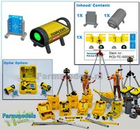 TOPCON TP-L6G Rioollaser set (Laser + Targetschild & houder)  RESIN onderdelen BLANK geleverd +  Pré-Cut Decal stickerset   Farmmodels  1:32                