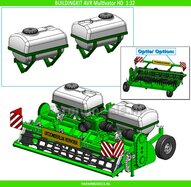 BOUWKIT: 2x VLOEISTOF TANKS met MONTAGE FRAMES t.b.v. AVR MULTIVATOR HD frontfrees  LET OP: BLANK geleverd, zelf in kleur zetten 1:32  LEVERBAAR BEGIN NOVEMBER 2025