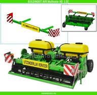 BOUWKIT: VERLICHTINGSBALK t.b.v. AVR MULTIVATOR HD frontfrees incl. Pré-Cut decals  LET OP: BLANK geleverd, zelf in kleur zetten 1:32  LEVERBAAR NOVEMBER 2025