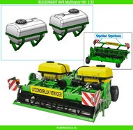 BOUWKIT: 2x VLOEISTOF TANKS met MONTAGE FRAMES t.b.v. AVR MULTIVATOR HD frontfrees  LET OP: BLANK geleverd, zelf in kleur zetten 1:32  LEVERBAAR NOVEMBER 2025