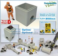 1x INSPECTIEPUT VORM D-BM aansluiting 1x Ø 