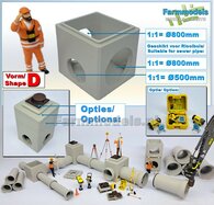 1x INSPECTIEPUT VORM D-BM aansluiting 1x Ø 