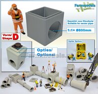 1x INSPECTIEPUT VORM D-BM aansluiting 1x Ø 