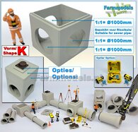 1x INSPECTIEPUT VORM K-BM aansluiting 3x Ø 