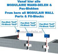 Vanaf hier alle MODULAIRE WANDEN & PAS-BLOKKEN van Beton & Plastic  1:32    