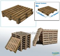 2x BLOKPALLET afmeting 37.5 x 31.2mm  Materiaal Resin, IN KLEUR gespoten geleverd  1:32