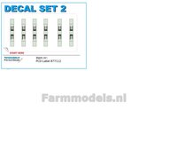 6x Pré-Cut Decal stickerset CERTIFICAAT LABELS GROEN nr. 2   Voorgesneden stickers op stickerfolie 1:32  