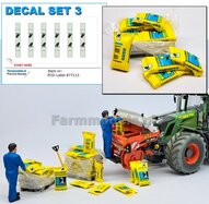 6x Pré-Cut Decal stickerset CERTIFICAAT LABELS GROEN nr. 3   Voorgesneden stickers op stickerfolie 1:32  