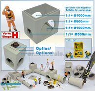 1x INSPECTIEPUT VORM H-BM 1x Ø 