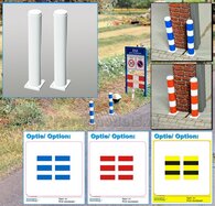 2x STOOTPALEN met voet.  Ø5.1x33mm Materiaal: RESIN, WIT GLANS gespoten geleverd 1:32