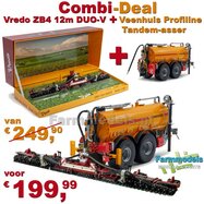 Combi-Deal: Vredo ZB4 12m Duo-V zodenbemester UH6828 + Veenhuis Profiline 20.000 Tandem asser Full Options mesttank UH6410 + FREE GIFT GLIMMERSET 1:32 