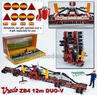 Vredo ZB4 12m Duo-V  12 meterse zodenbemester/ sleepslang bemeste met DUO V-schijven (uitgeklapt 1:32 =37.5cm breed!!) + FREE GIFT  1:32   UH6828