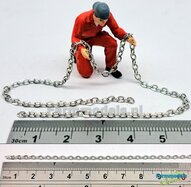 25cm (SLEEP-) KETTING GROF, BLANK Geleverd. Lengte per schakel ongeveer 3,3 mm 1:32 