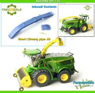 BOUWKIT: KORTE GRASPIJP t.b.v. JOHN DEERE (8100 Wiking)   Materiaal RESIN BLANK geleverd 1:32   Treckerle