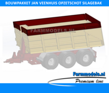 BOUWKIT: Jan Veenhuis Opzetschot Silagebak / landbouwbak t.b.v haakarm Carrier  1:32