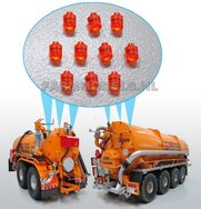 10x Toplichtjes Ø 1.97 mm Oranje, 1:32  