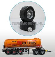  Ø 35.5 x 15.6 mm: 2x Super Single Banden banden + 2x velgen + 2x wielnaaf (op ROS assen vanaf 79.9 mm breed), 1:32 