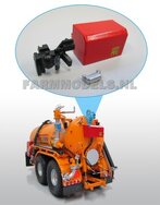 Hydroliekkast & accumulator set (VMR) Veenhuis, t.b.v niveau regeling hef 1:32