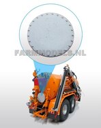 Ø 22.2 mm Mangat Deksel groot  Alu/grijs (mest) tanks 1:32