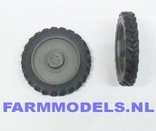 Ø 49 mm: 2x CULTUURWIELEN groot vooras grijze velg   1:32   04226   