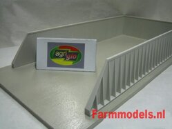 Sleufsilo Agri Gio AG12  Kunststof/ plastic items in plastic betonkleur  1:32    