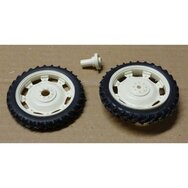Ø 56 mm: CULTUURWIELEN set Wit/Creme achteras  04  1:32   04253 B