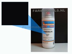 ZWART MATT / BLACK MATT Spuitbus / Spraypaint - Farmmodels series = Industrie lak, 400ml. ook voor schaal 1:1 zeer geschikt!!