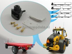 Vangmuil Koppeling Deluxe/ Trekhaak Deluxe, zwart Kunststof Vangmuil + parts 1:32